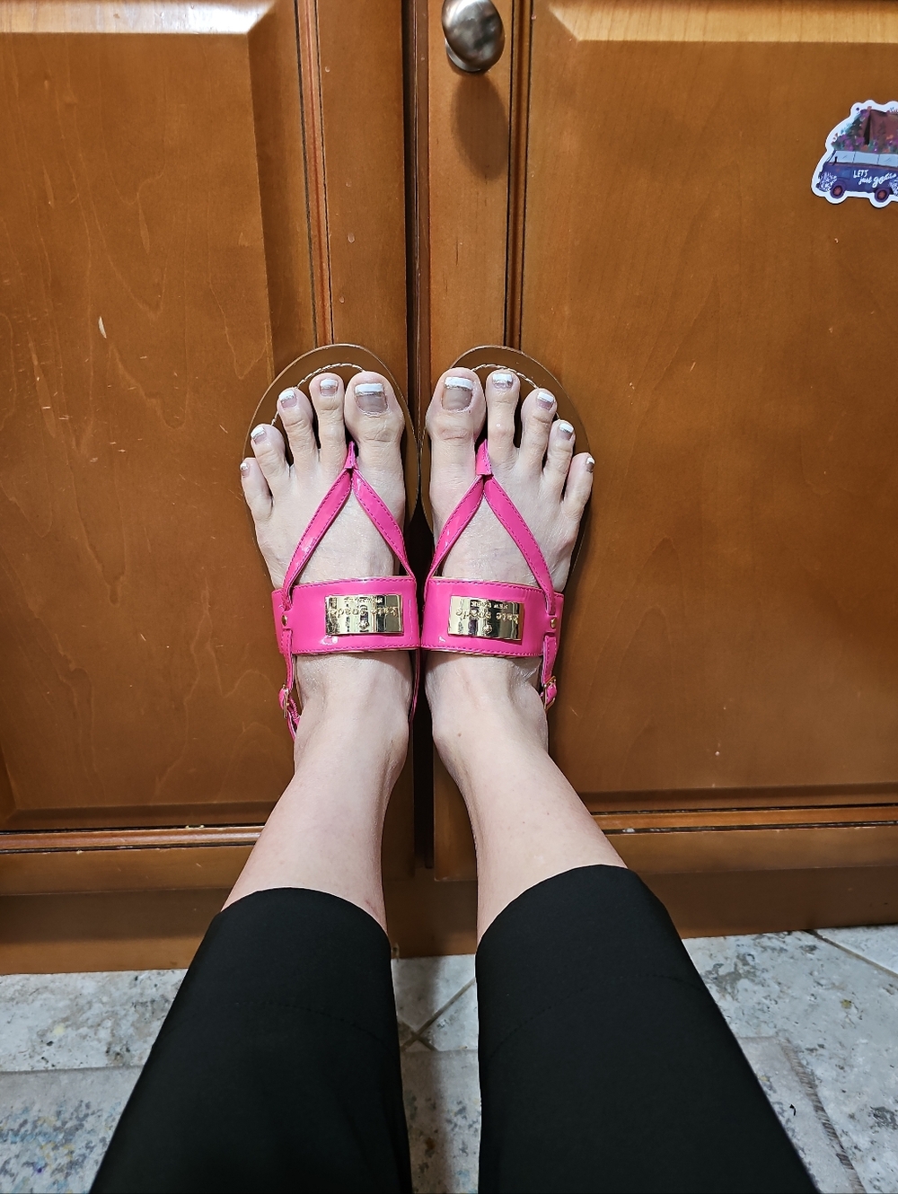 Kate Spade New York Cassandra Patent Leather Sandals Size 8M